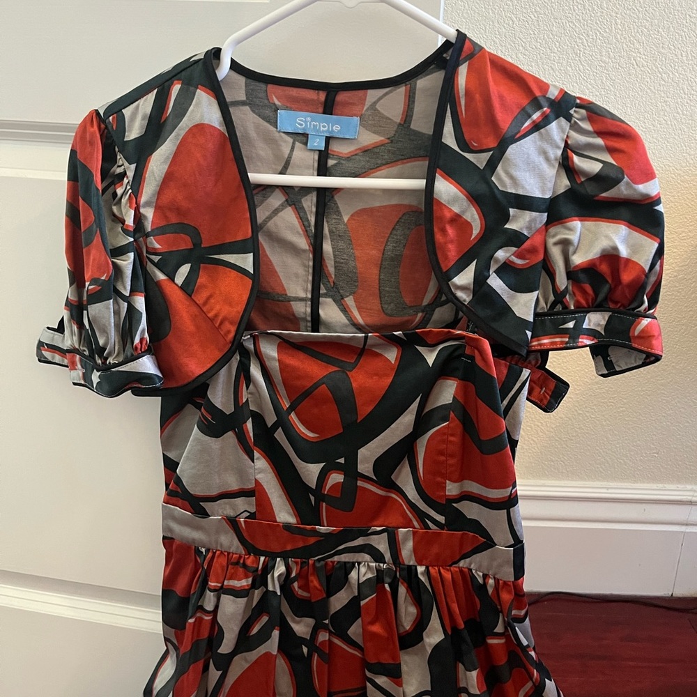 Simple mini dress set